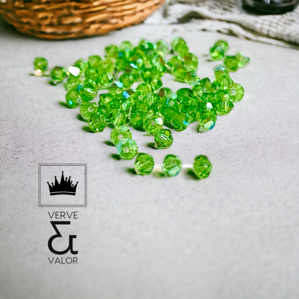 Green 3mm Czech Crystals - Verve & Valor