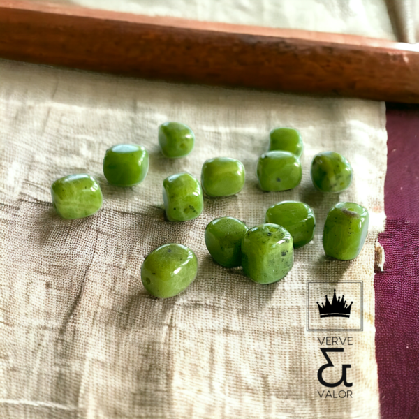 Green Jade Nugget Shaped Beads - Verve & Valor